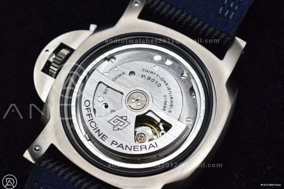 Submersible FastDry Horn PAM984 1:1 Edition Clone P.9010 Mike 996 Best Strap VSF on Nylon Black Dial Black 0124